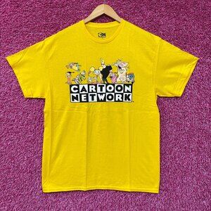 Cartoon Network Throwback Logo & Character Collage T-Shirt L